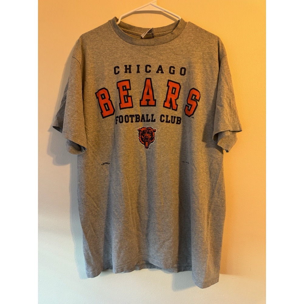 VINTAGE 1995 CHICAGO BEARS "BEARS" GRAPHIC T-SHIRT by NUTMEG MILLS‎ Size Large